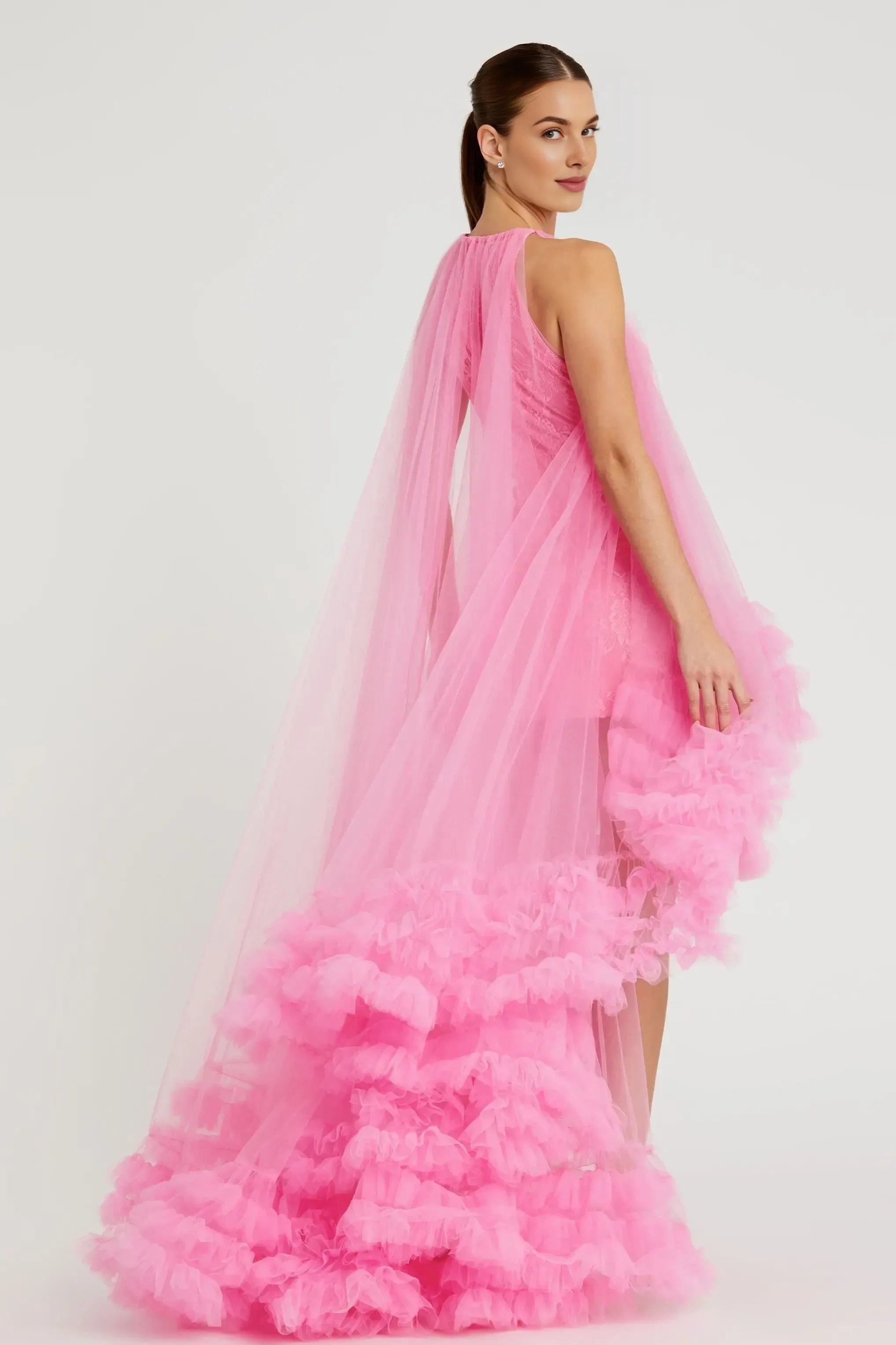 Fashion A-Line/Princess Cold Shoulder Sleeveless Zipper Up Floor-Length Prom Dress